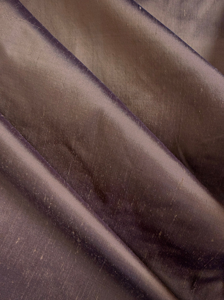 Iridescent Dark Gold Silk Dupioni Fabric - Image 2