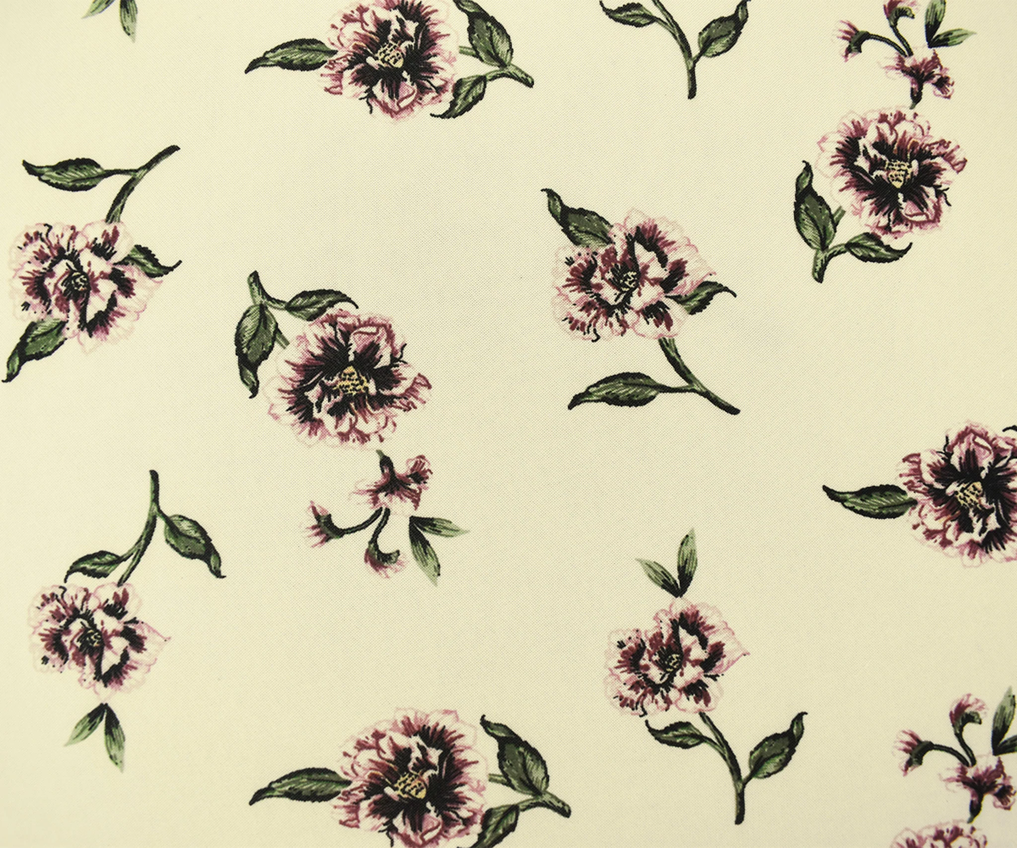 Ivory-Multi Poly Stretch Spandex Floral Printed Mesh Knit Fabric - Image 3