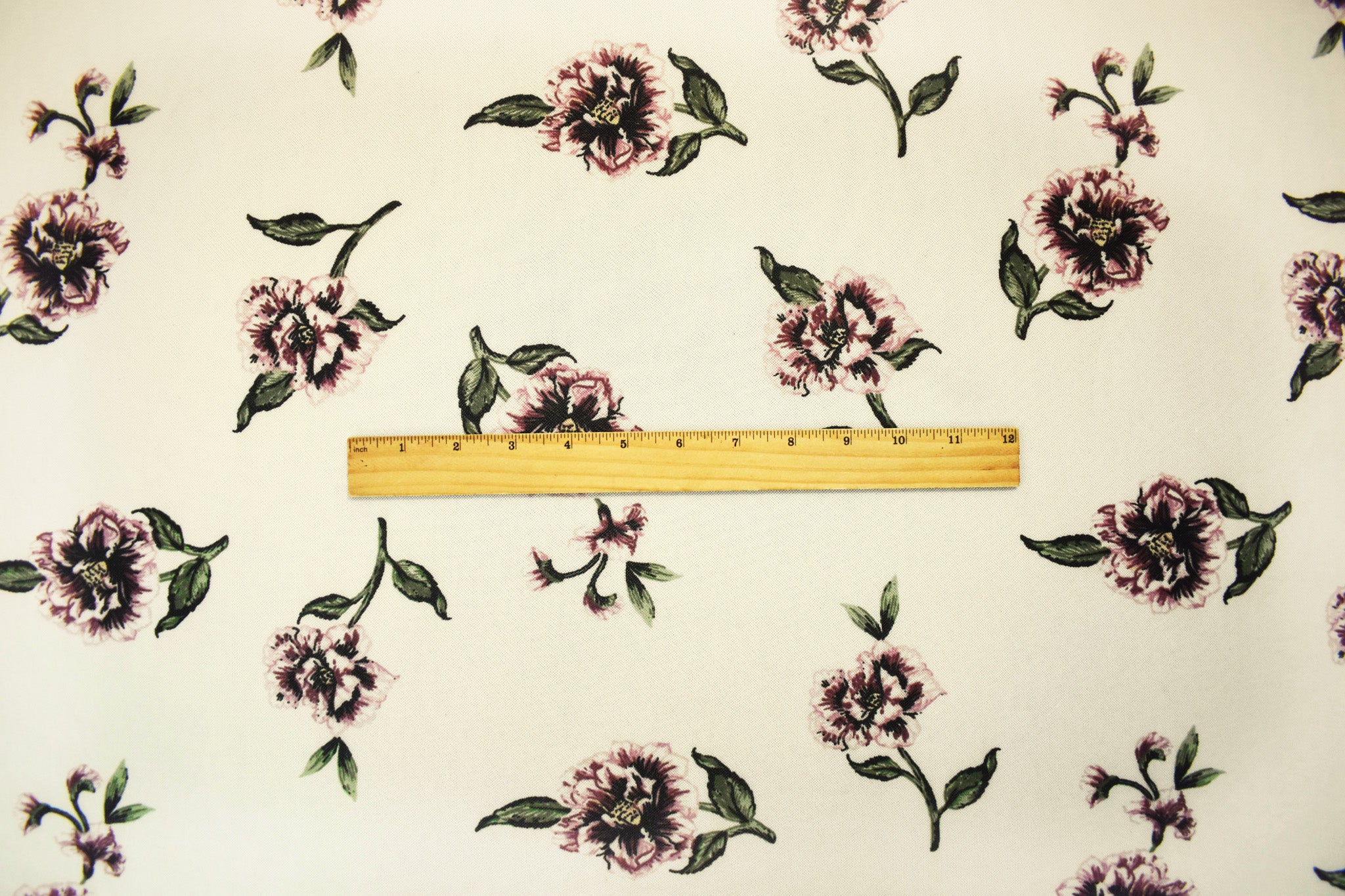 Ivory-Multi Poly Stretch Spandex Floral Printed Mesh Knit Fabric - Image 4