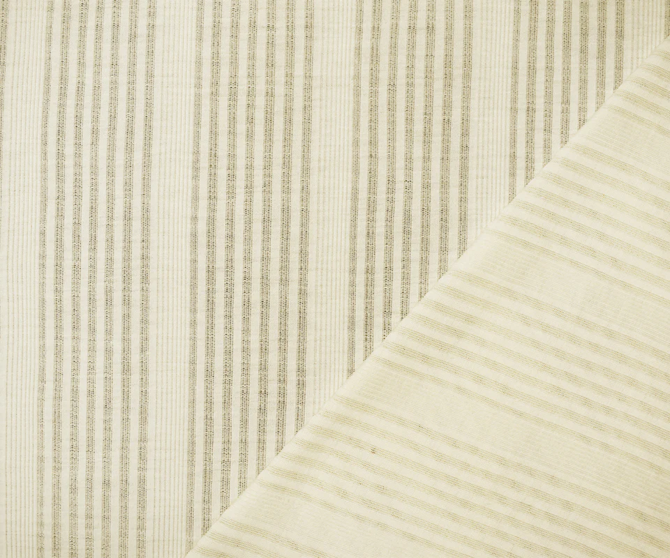Ivory Poly Blend Stretch Irregular Rib Knit Fabric - Image 2