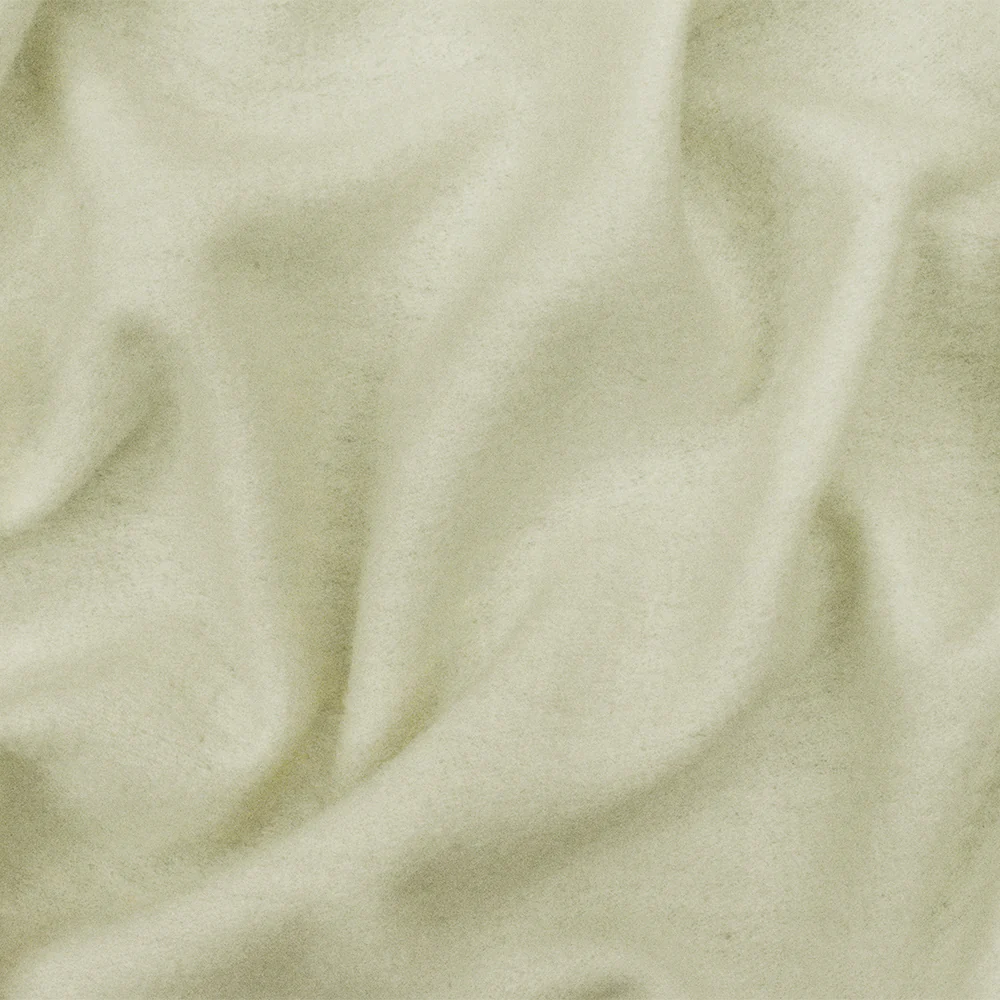 Ivory Solid Wool Poly Double Brushed Jacketing Knit Fabric - Image 2