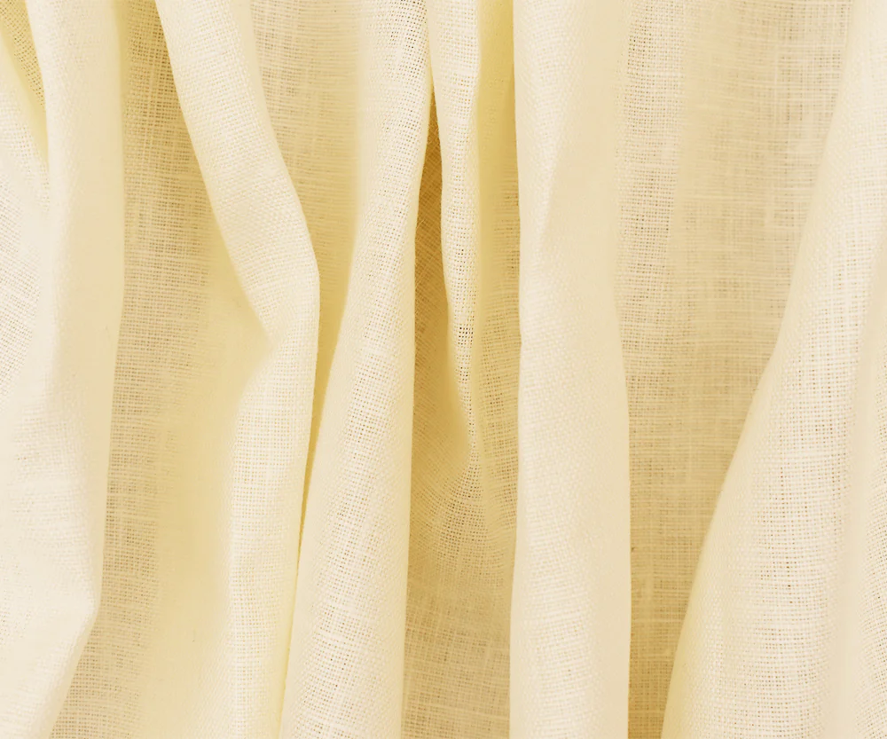 Ivory Spence Bryson Solid Slub Texture Irish Linen Woven Fabric - Image 3