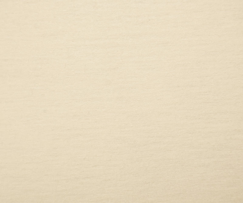 Ivory Wool Poly Spandex Stretch Slub Solid Jersey Knit Fabric - Image 4