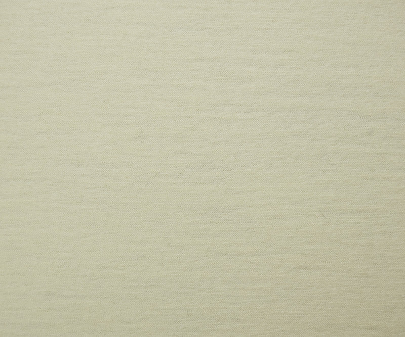 Ivory Wool Poly Spandex Stretch Solid Jersey Knit Fabric - Image 4