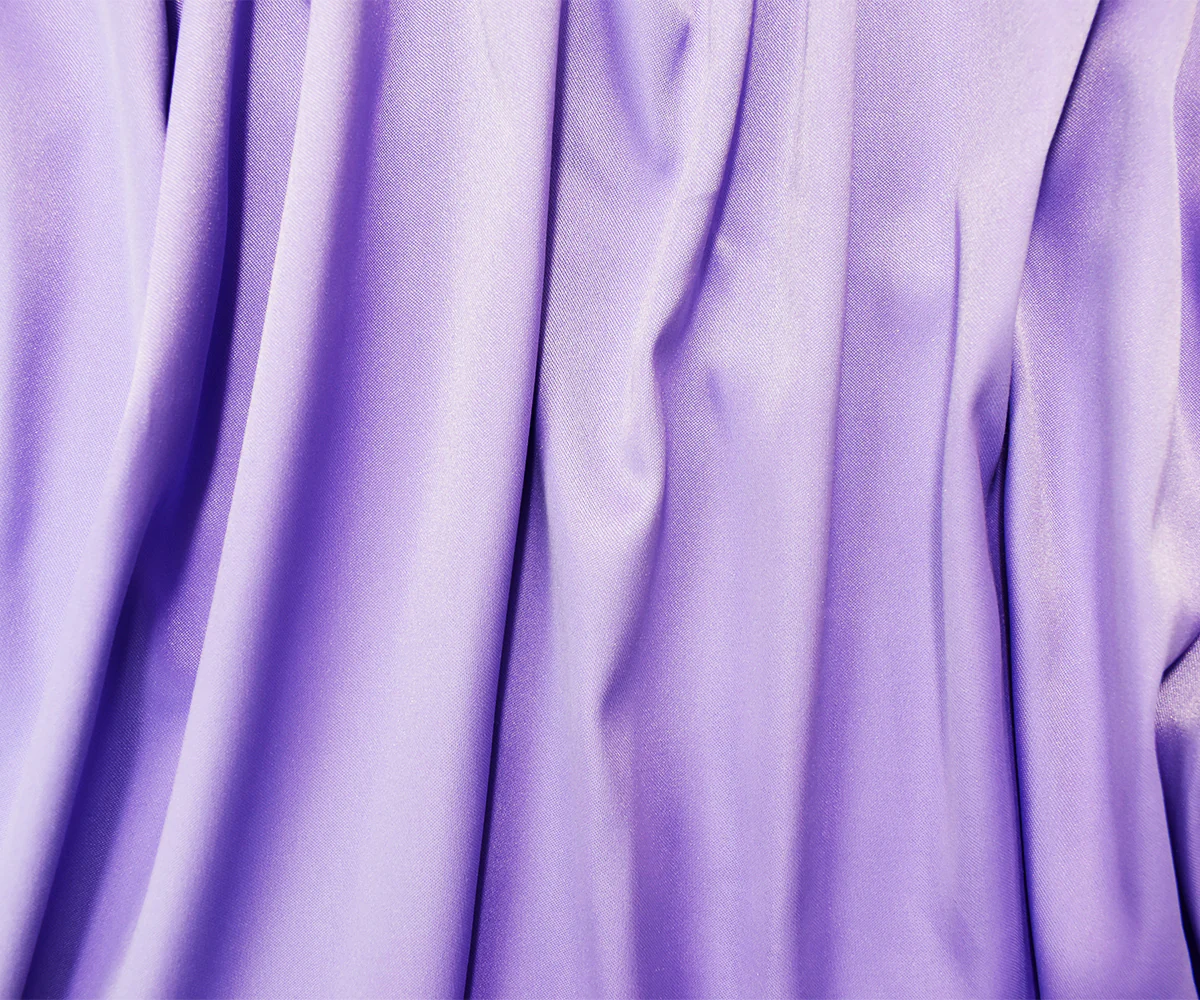 Lavender Purple Poly Stretch Spandex Lamour Solid Satin Woven Fabric - Image 3