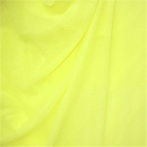 Lemon Yellow Stretch Mesh Bolt Fabric