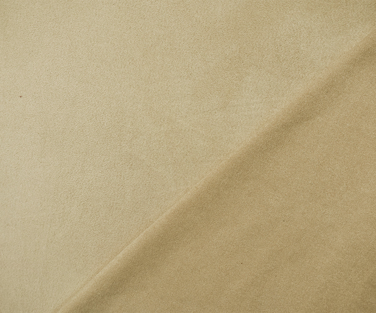 Light Beige Stretch Spandex Solid Microsuede Knit Fabric - Image 2