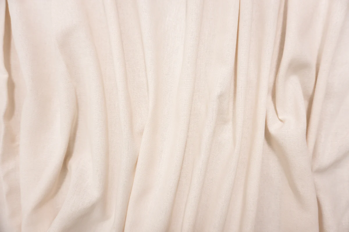 Light Beige Washed Rayon Linen Solid Reorderable Woven Fabric - Image 3