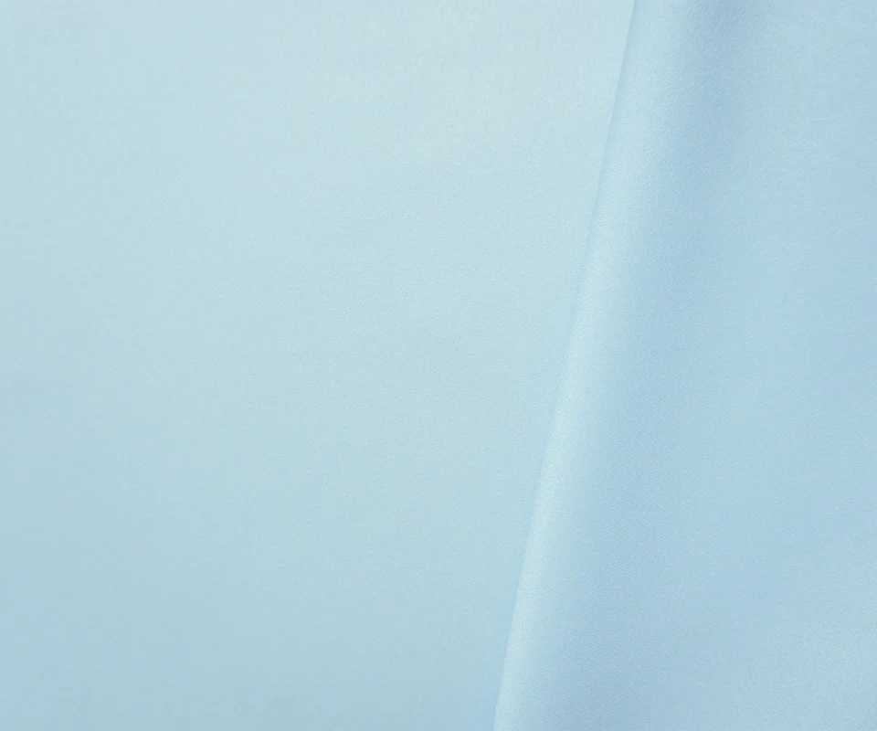Light Blue Matte Satin Woven Fabric - Image 2