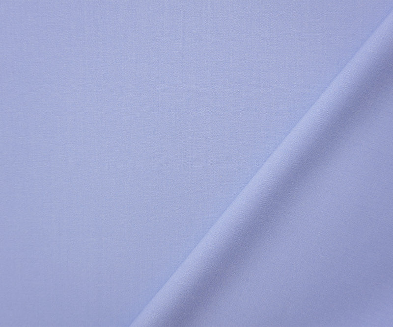 Light Blue Poly Rayon Spandex Stretch Solid Woven Suiting Fabric - Image 2