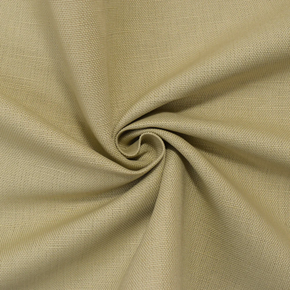 Light Brown Linen Slub Solid Canvas Woven Fabric