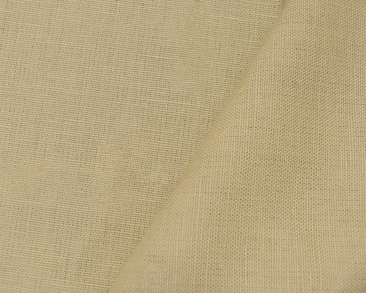 Light Brown Linen Slub Solid Canvas Woven Fabric - Image 2