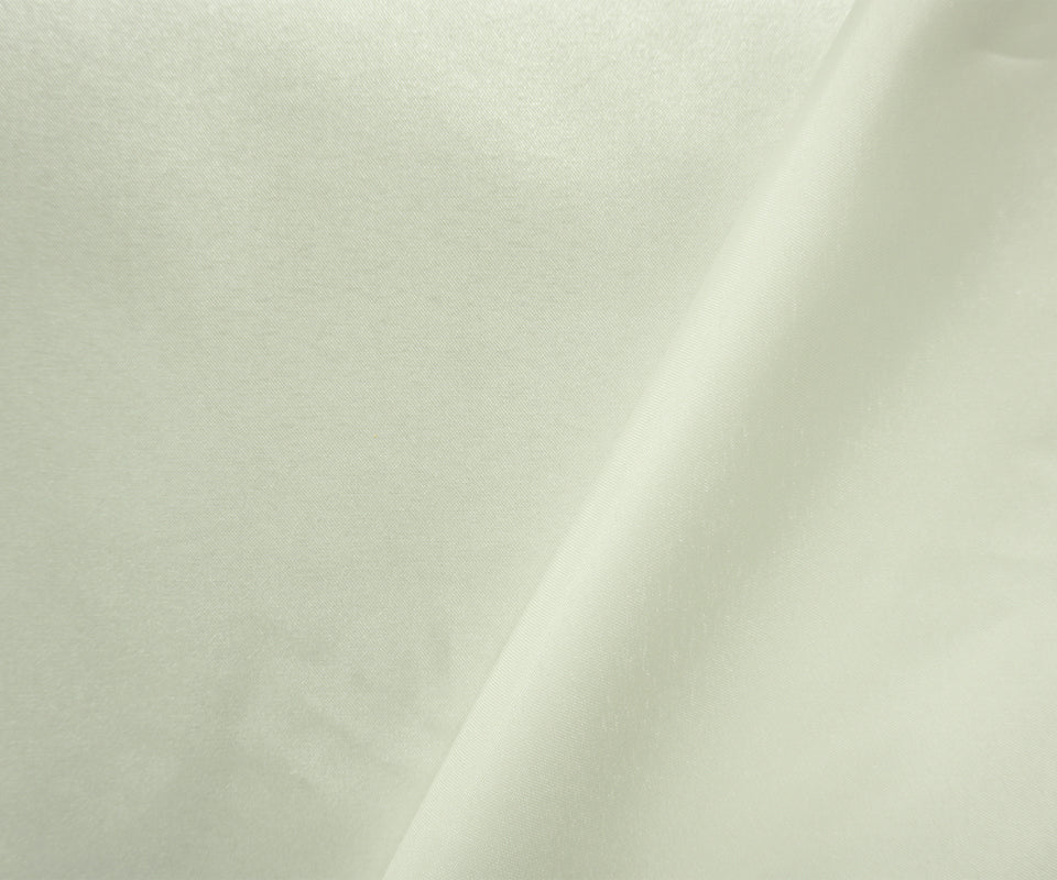 Light Ivory Poly Shiny Satin Woven Fabric - Image 2