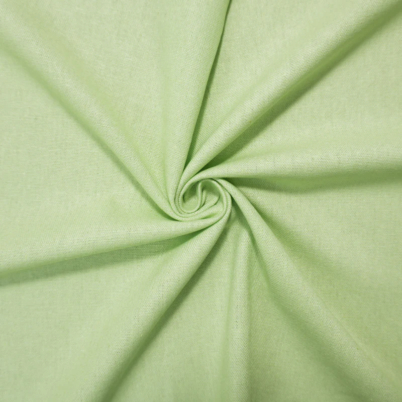 Light Lime Green Washed Rayon Linen Solid Reorderable Woven Fabric