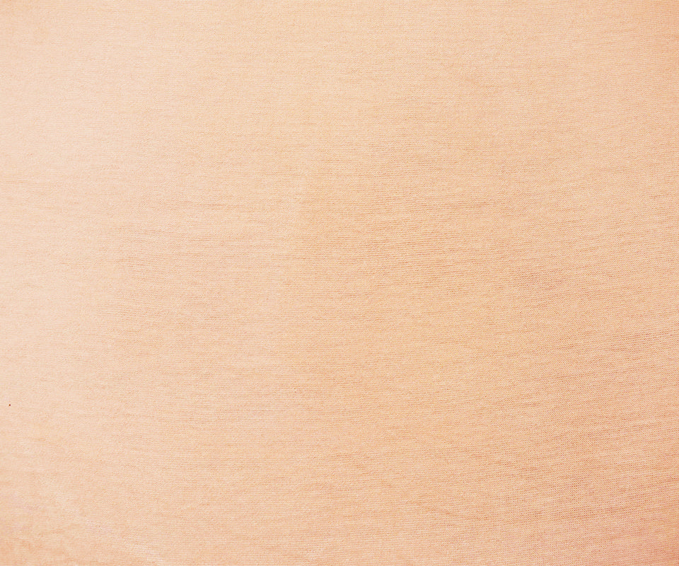 Light Peach Orange Rayon Semi-Sheer Stretch Jersey Knit Fabric - Image 3