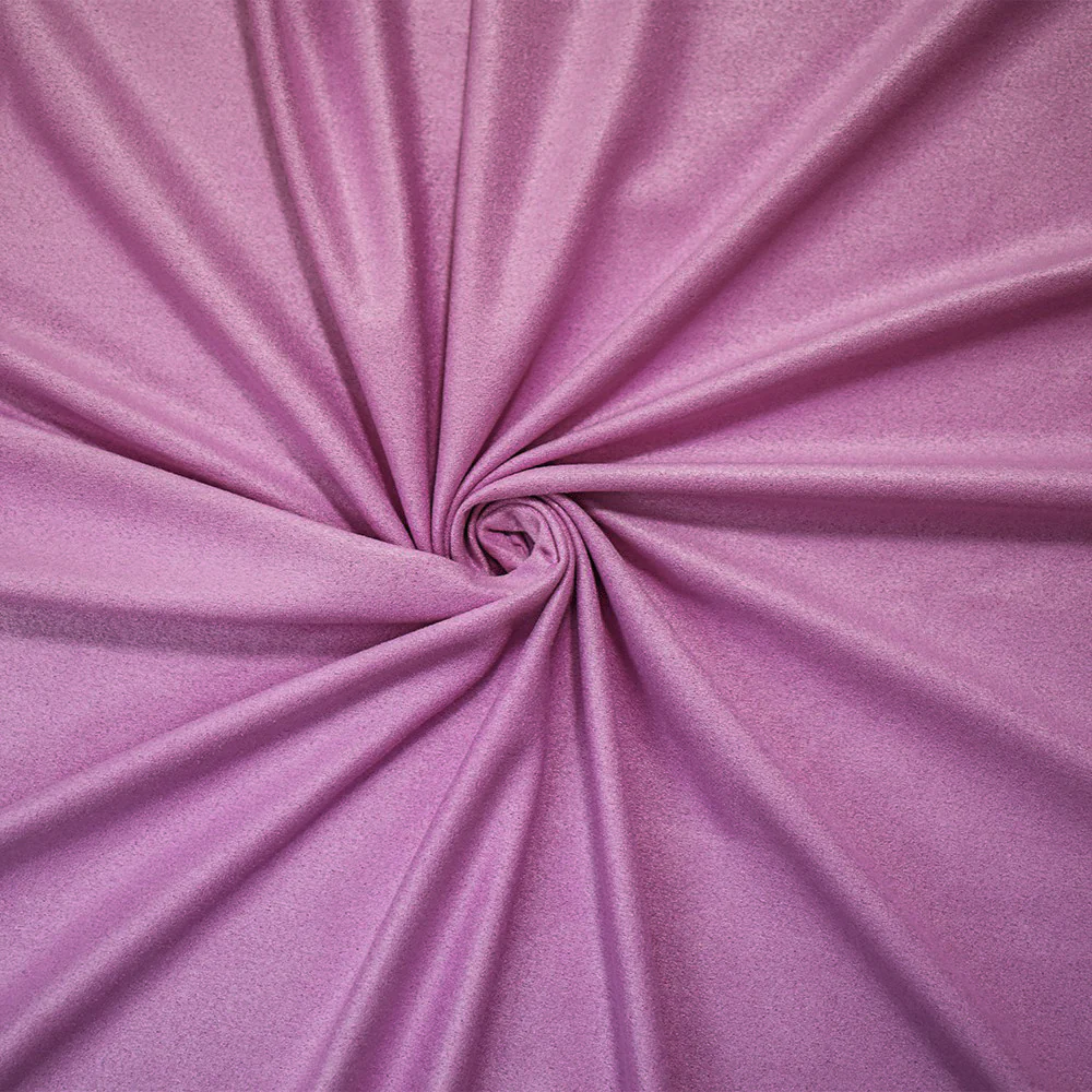 Lilac Pink Stretch Spandex Solid Microsuede Knit Fabric