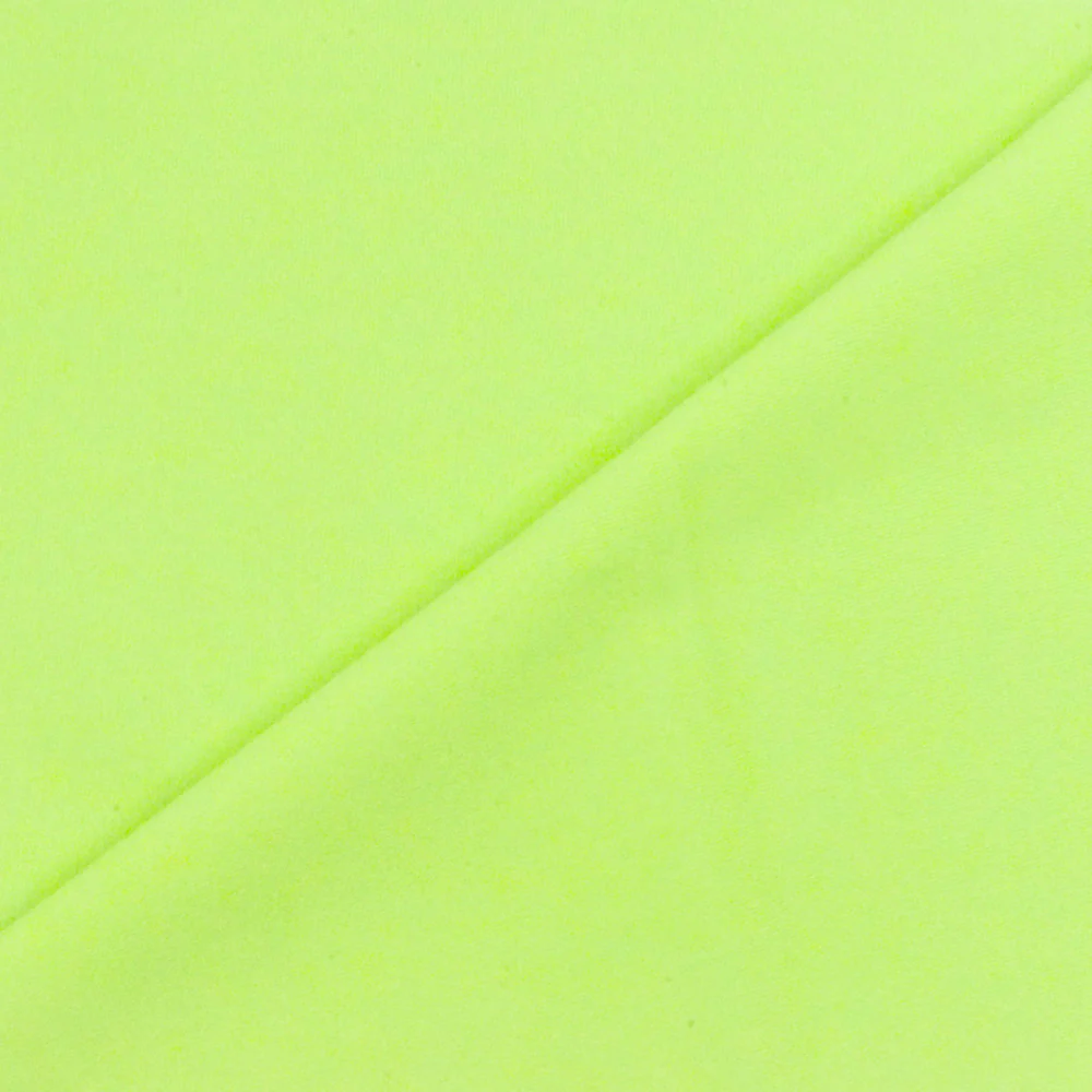 Lime Green Famous Maker Solid Stretch Tricot Swimwear Fabric - Image 4