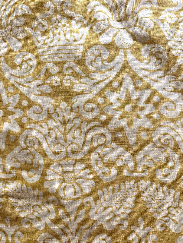 Lisino Gold Linen Drapery Fabric - Image 3