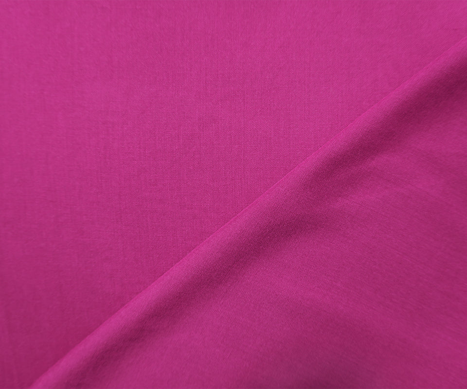 Magenta Purple Rayon Solid Challis Woven Fabric - Image 2