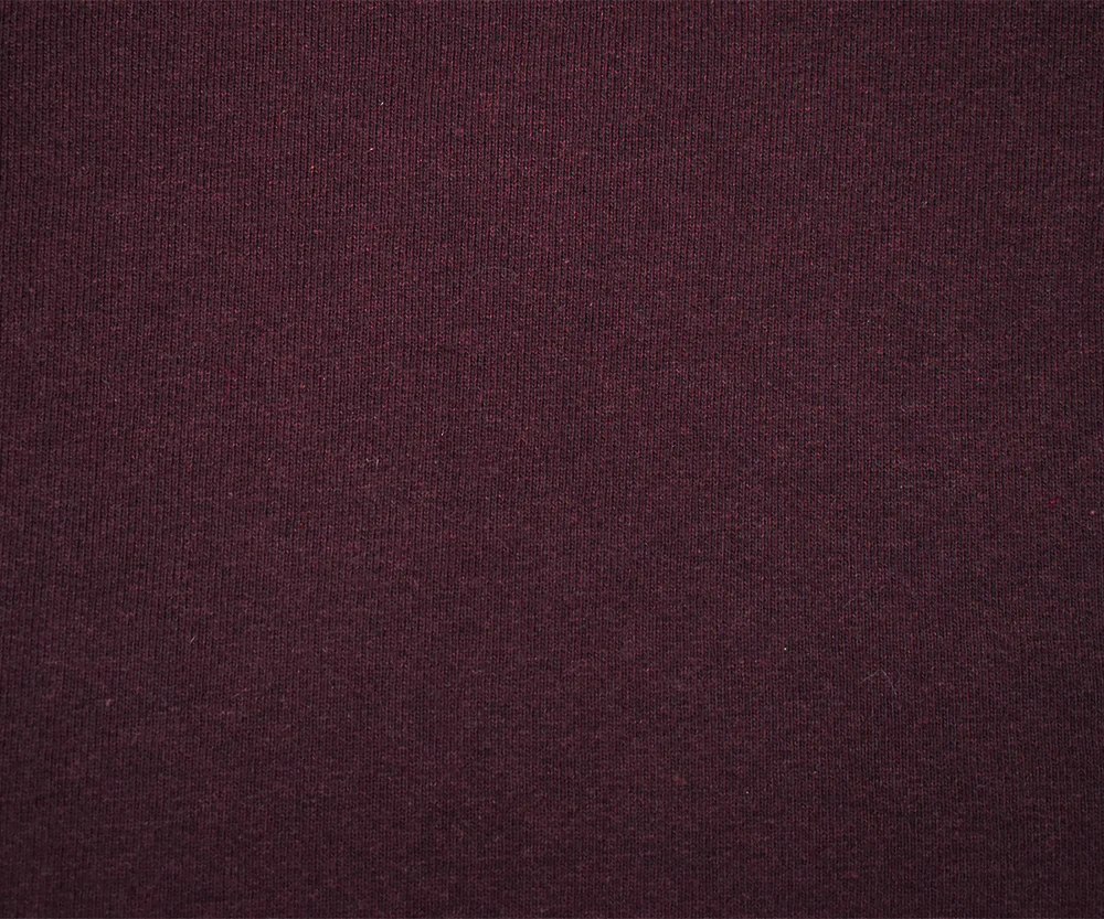Maroon Red Cotton Wool Stretch Spandex Sweatshirt Fleece Knit Fabric - Image 4