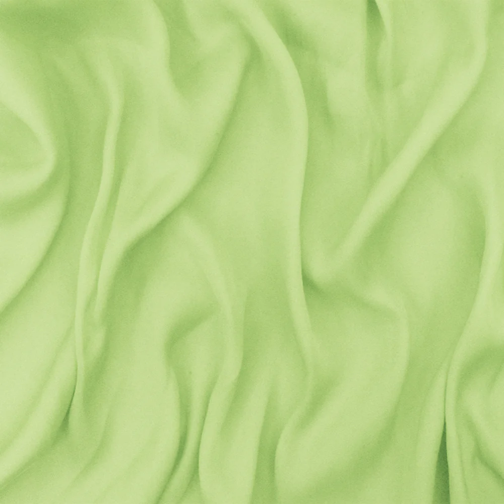Matcha Latte Green Famous Designer Poly Charmeuse Woven Fabric - Image 2