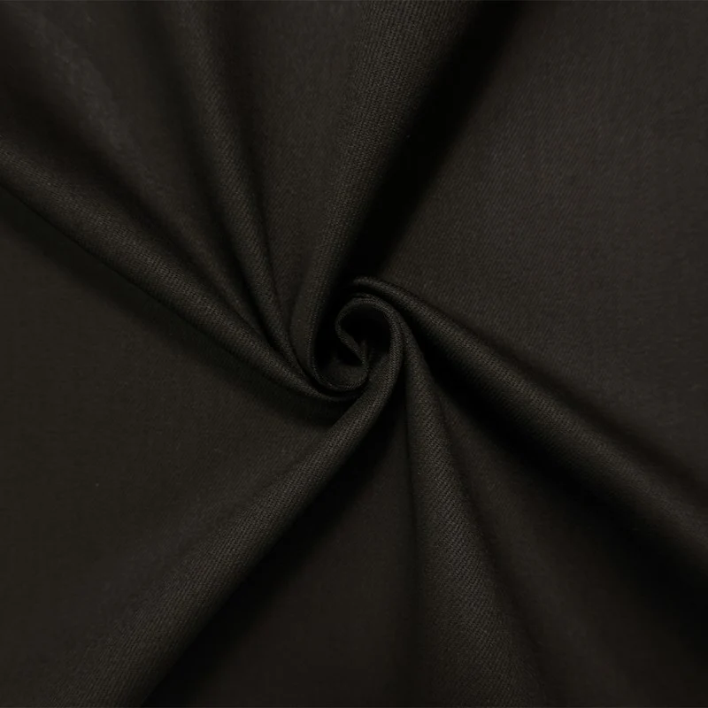 Matte Black 10.5 oz Cotton Blend Denim Twill Woven Fabric