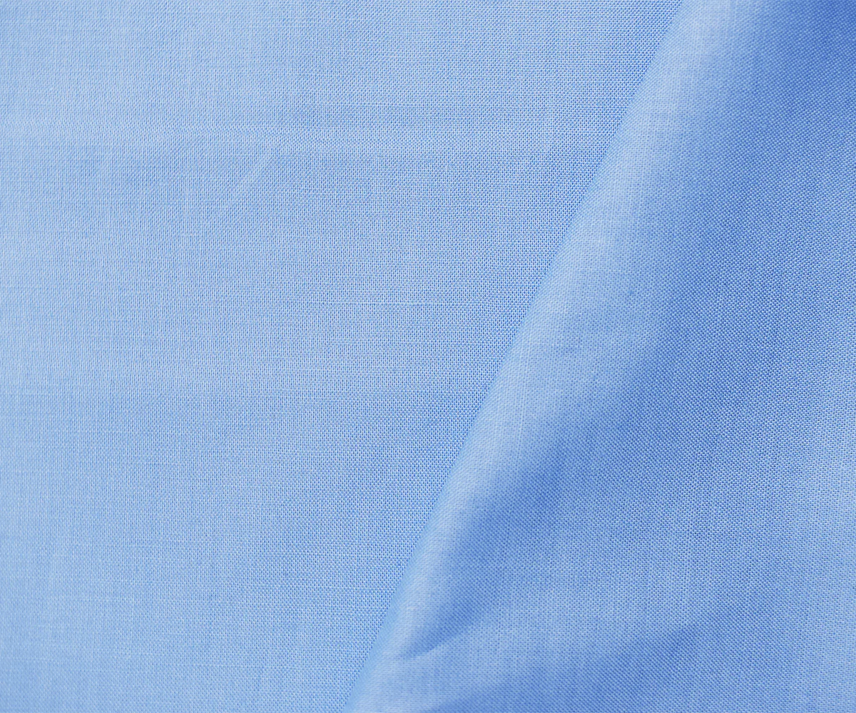 Medium Blue Cotton Solid Quality Quilting Woven 10 YD Bolt Fabric - Image 2