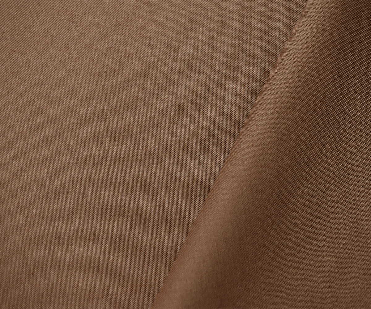 Medium Brown Cotton Solid Quality Quilting Woven Fabric - Image 2