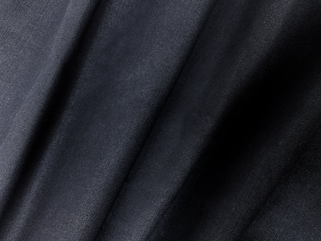 Midnight Navy Blue 11 oz. Cotton Japanese Selvedge Denim Woven Fabric - Image 3