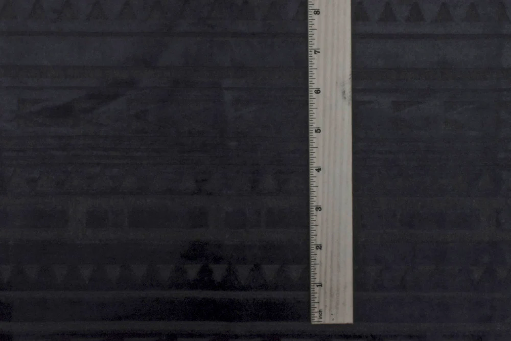 Mystical Black-Black Aztec Velvet Burnout Bonded Fabric - Image 5