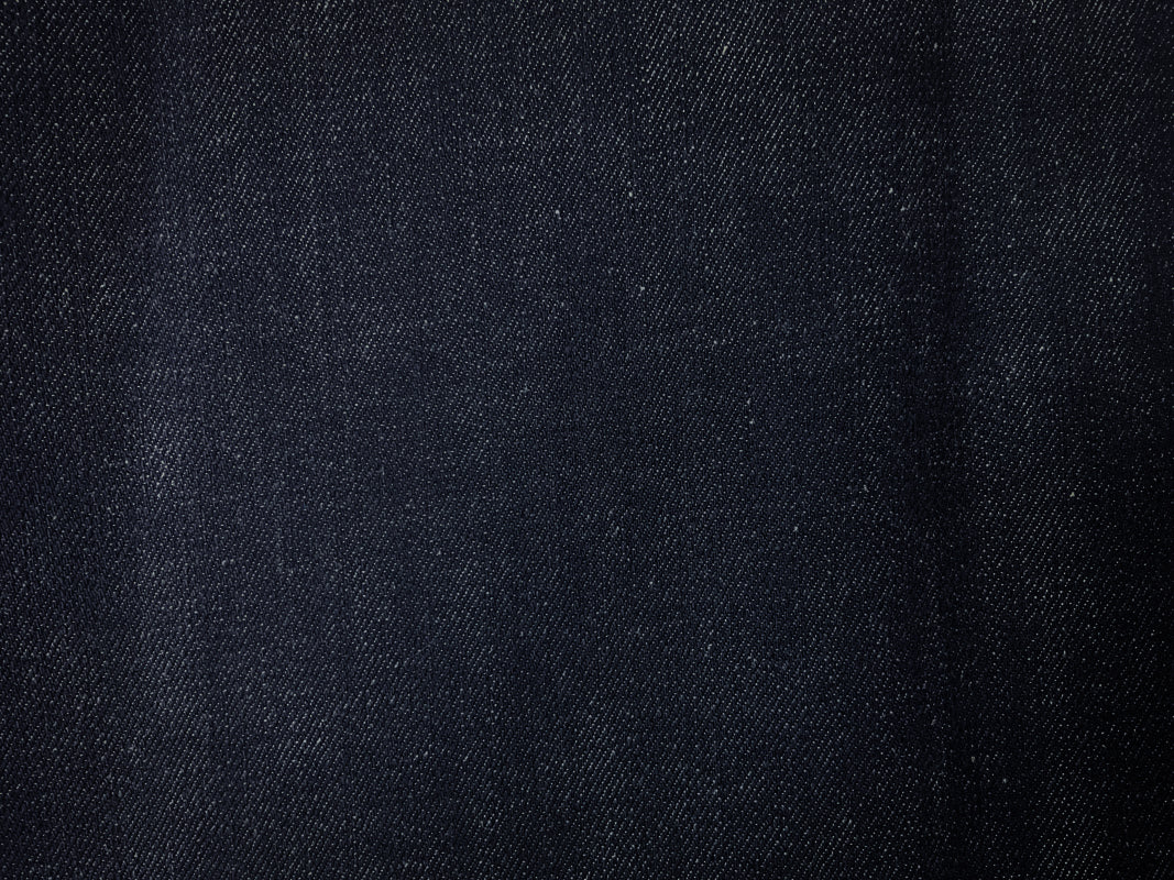 Navy Blue 11 oz. Cotton Japanese Selvedge Denim Fabric - Image 2