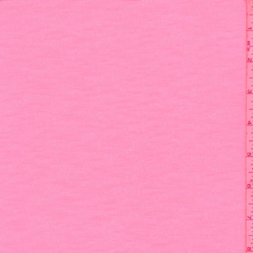 Neon Coral Slubbed Sweater Jersey Knit Fabric