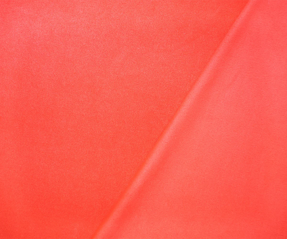 Neon Orange Stretch Spandex Solid Microsuede Knit Fabric - Image 2