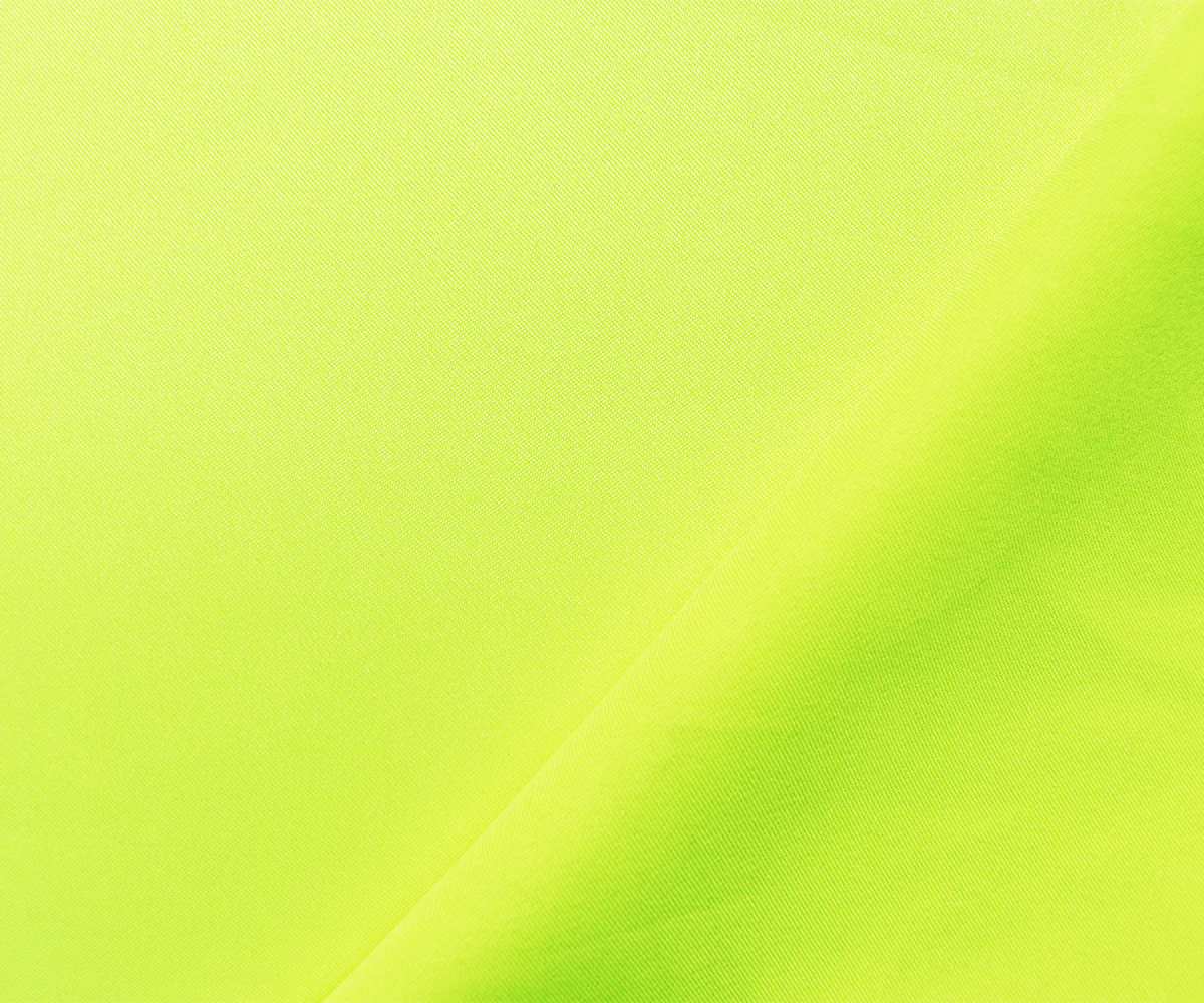 Neon Yellow Poly Stretch Spandex Lamour Solid Satin Woven Fabric - Image 2