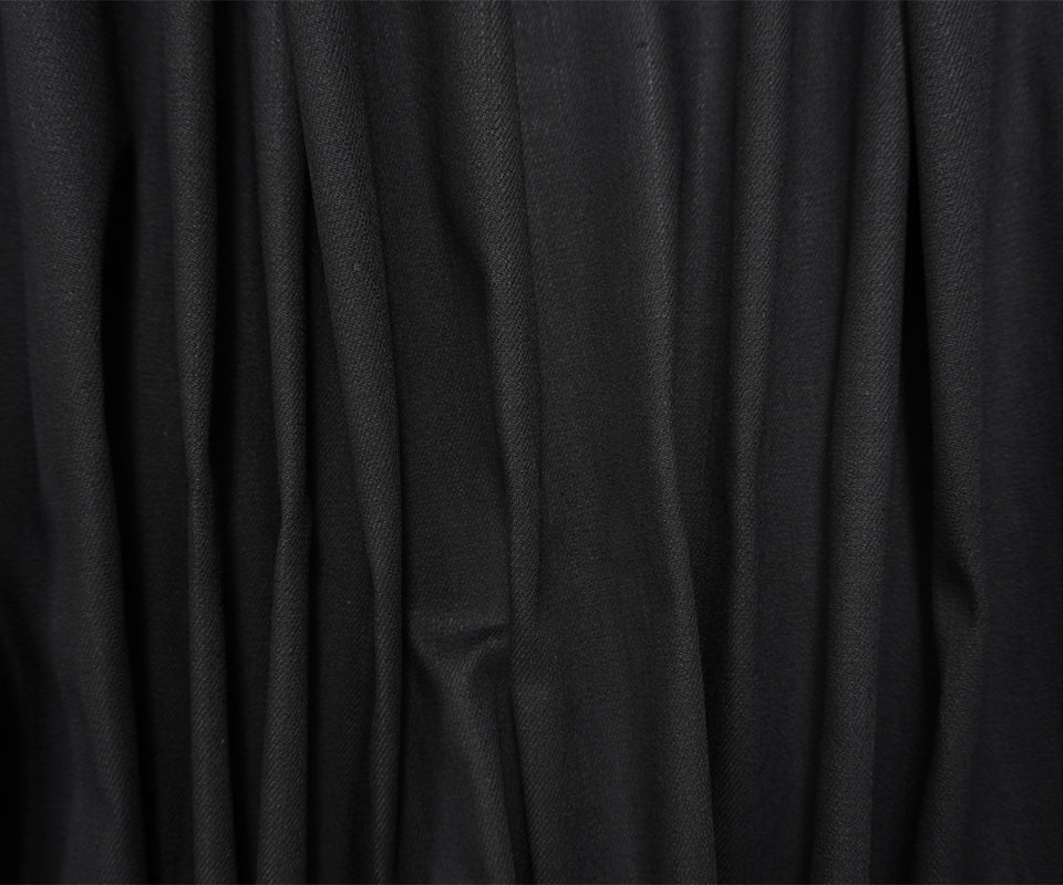 Night Black 9 oz. Cotton Blend Stretch Twill Denim Woven Fabric - Image 2