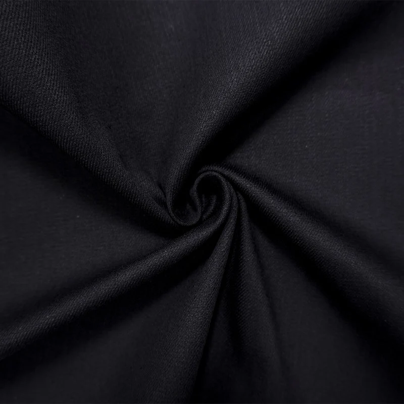 Night Black 9 oz. Cotton Blend Stretch Twill Woven Denim Fabric