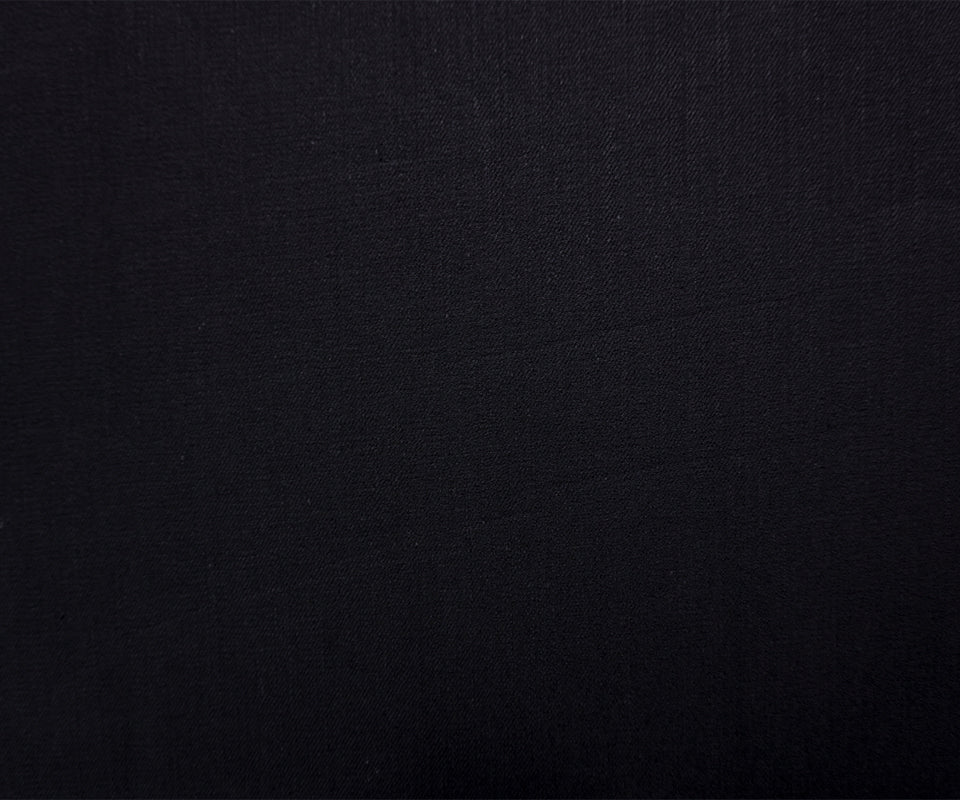 Night Black 9 oz. Cotton Blend Stretch Twill Woven Denim Fabric - Image 3