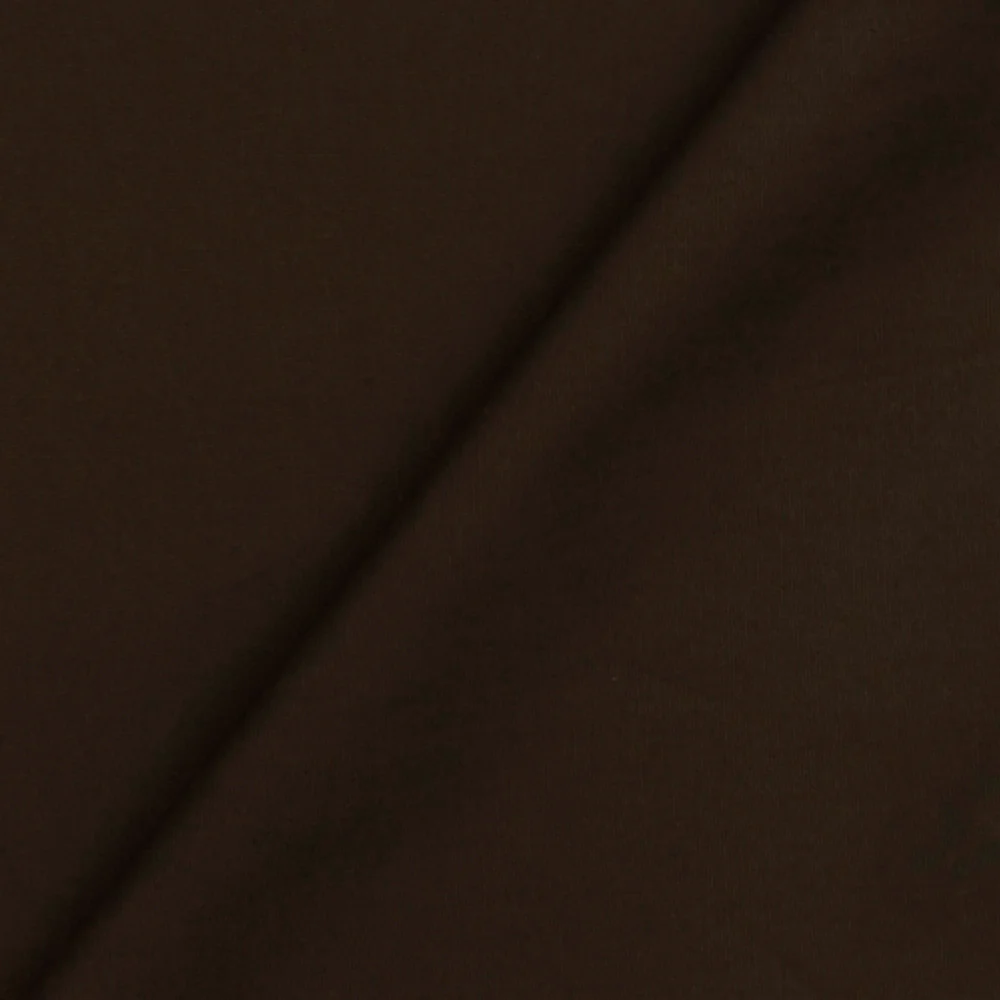Night Brown Solid Stretch Cotton Poplin Woven Fabric - Image 4