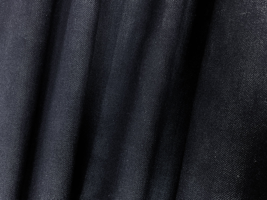 Night Navy Blue 12 oz. Cotton Japanese Selvedge Denim Fabric - Image 3