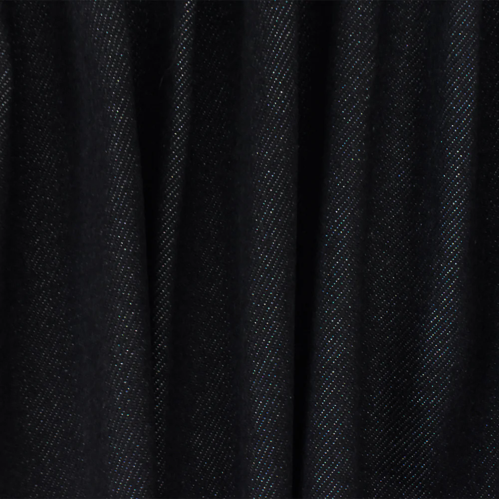 Night Navy Blue-White Red 10 oz. Cotton Japanese Selvedge Denim Fabric - Image 2