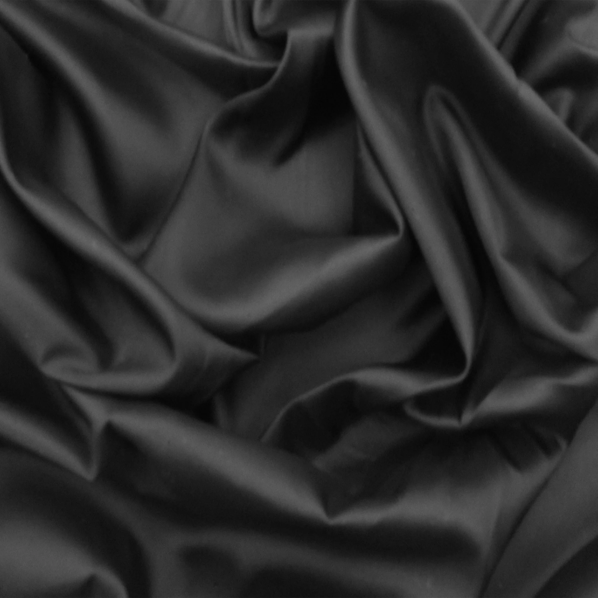 Off Black Solid Nylon Lining Fabric - Image 2