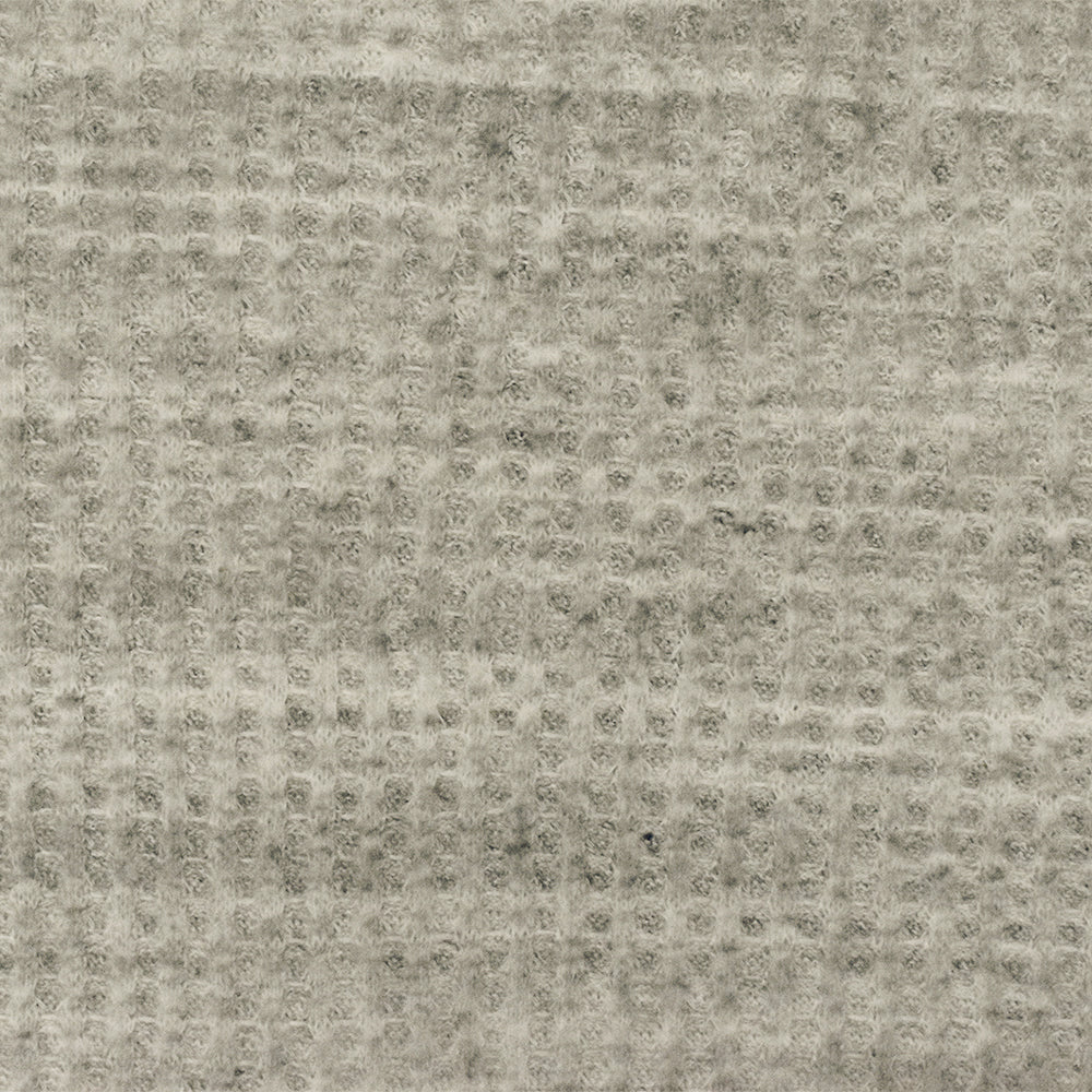 Old Ivory-Black Texture Stretch Brushed Thermal Knit Fabric - Image 3