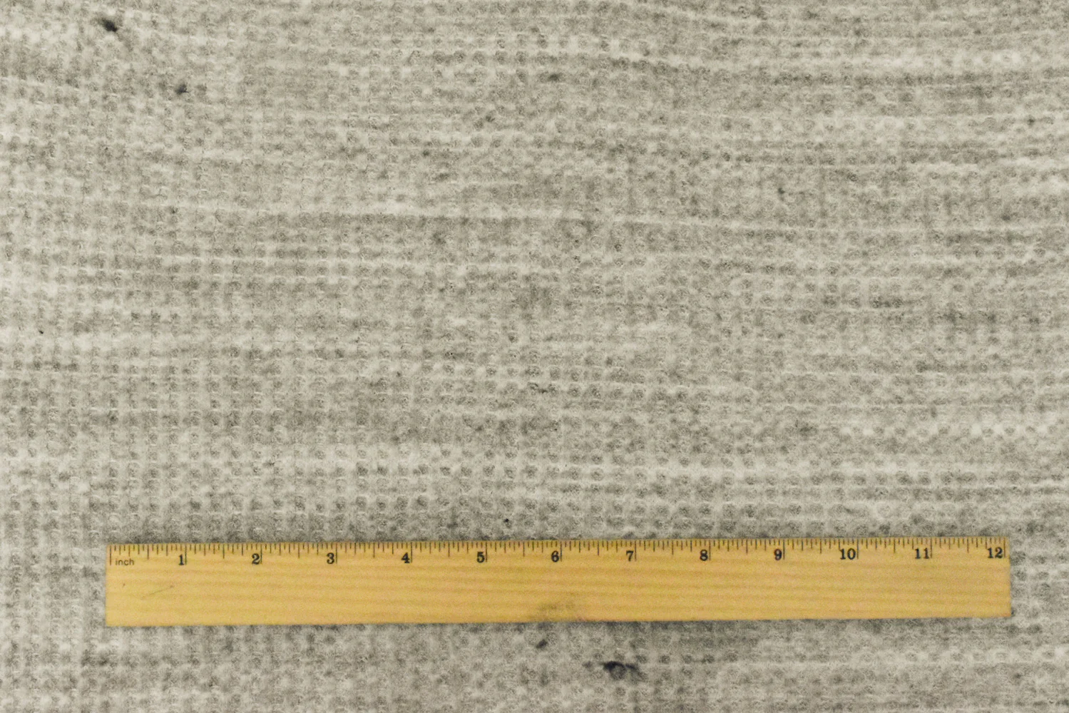 Old Ivory-Black Texture Stretch Brushed Thermal Knit Fabric - Image 4