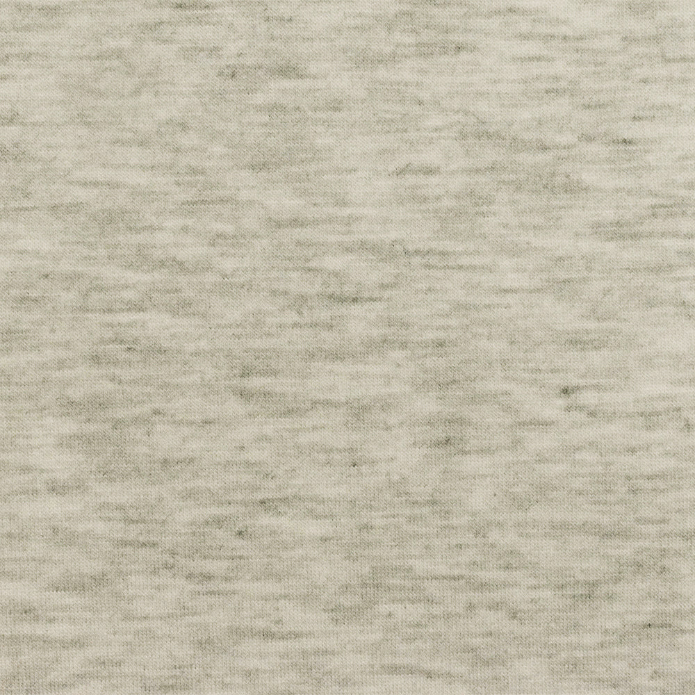 Old Ivory-Gray Slub Stretch Rayon Jersey Knit Fabric - Image 3