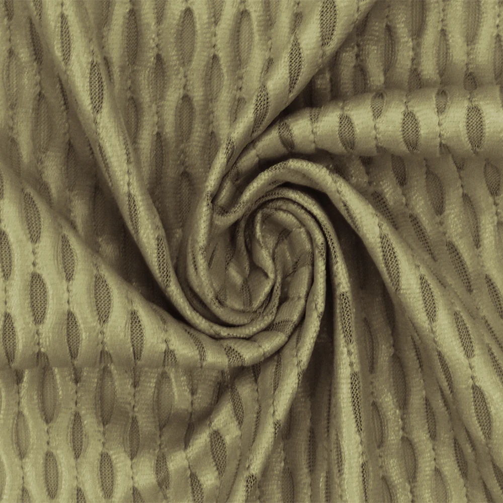 Olive Green Famous Maker Stretch 3D Mesh Yoga Activewear Fabric