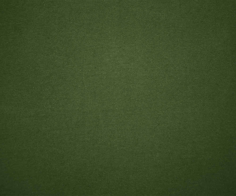 Olive Green Solid Cotton Spandex Knit Fabric - 10 oz - Reorderable - Image 4
