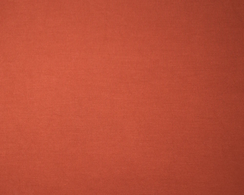 Orange Bamboo Solid Stretch Jersey Knit Fabric - Image 2