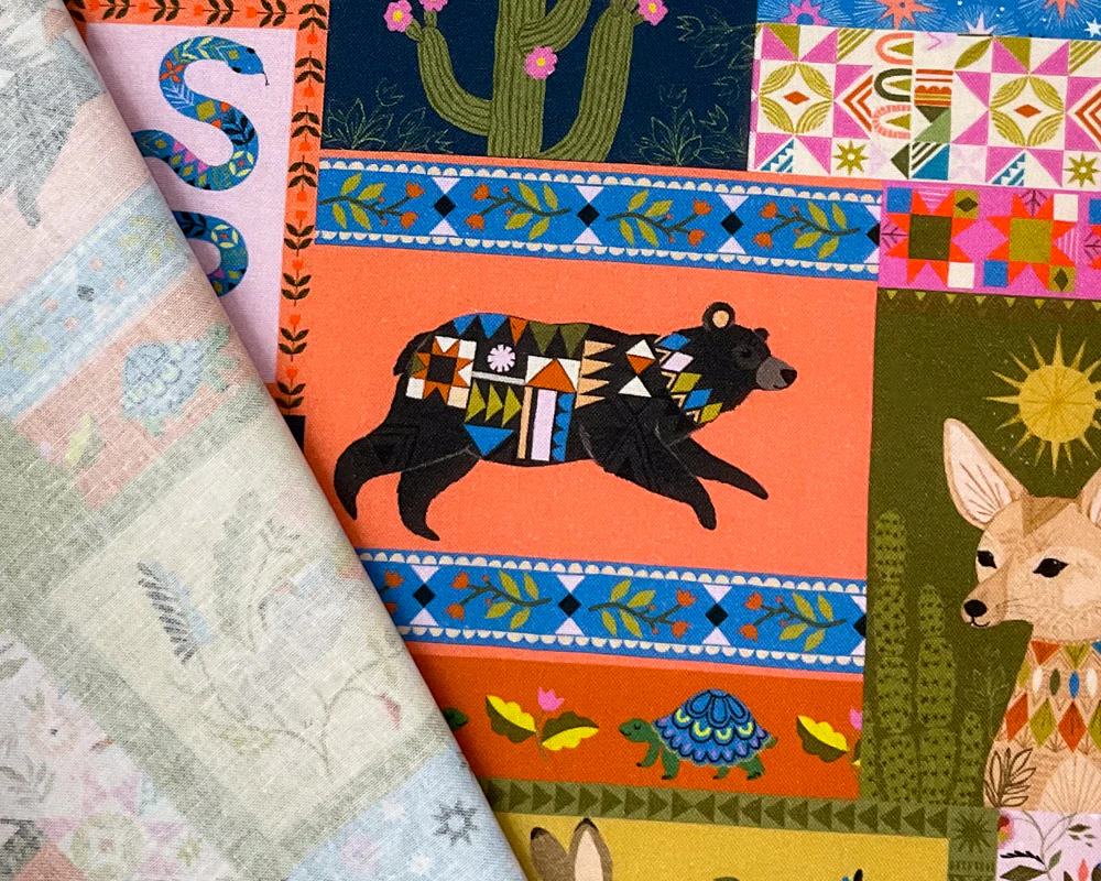 Orange Cotton Dashwood Studio Desert Moon Quilting Woven Fabric - Image 2