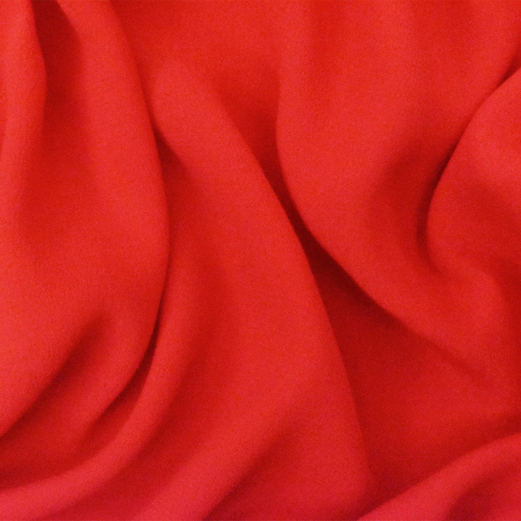 Orange Famous Designer Pebble Viscose Crepe Faille Woven Fabric