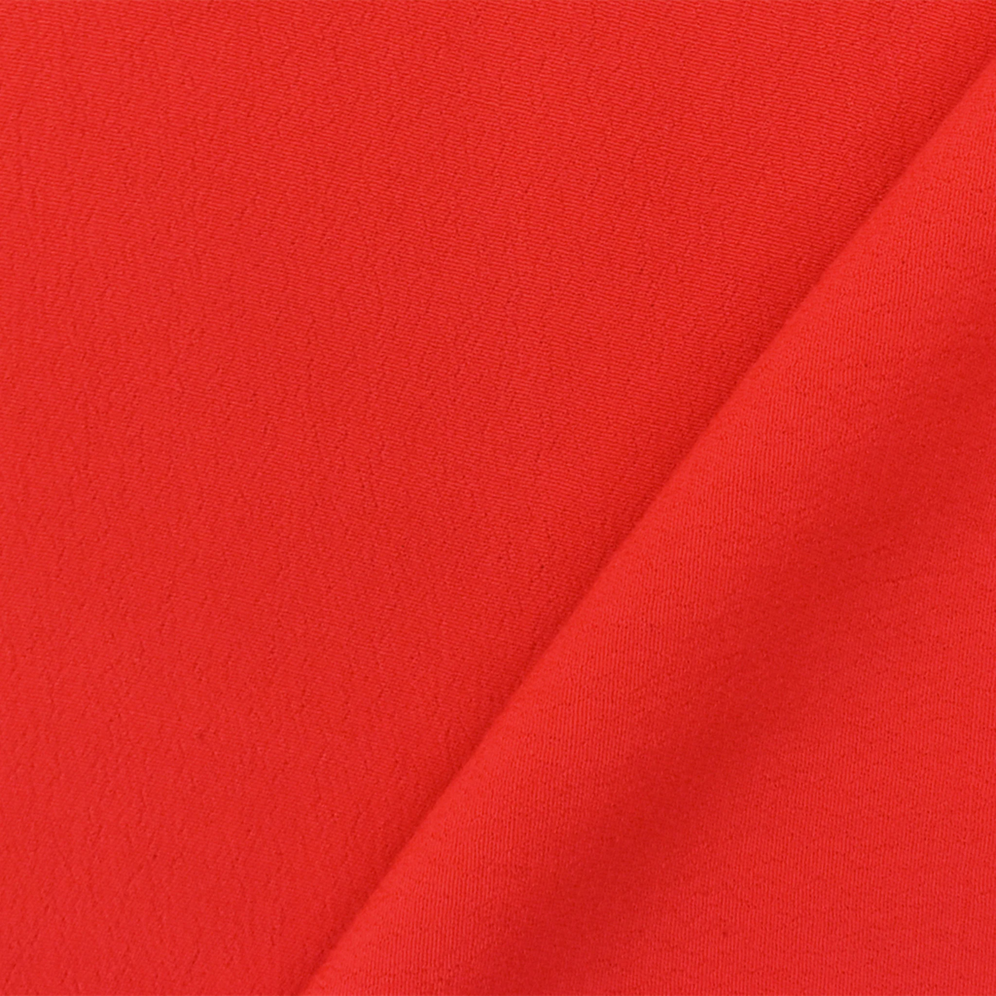 Orange Famous Designer Pebble Viscose Crepe Faille Woven Fabric - Image 2